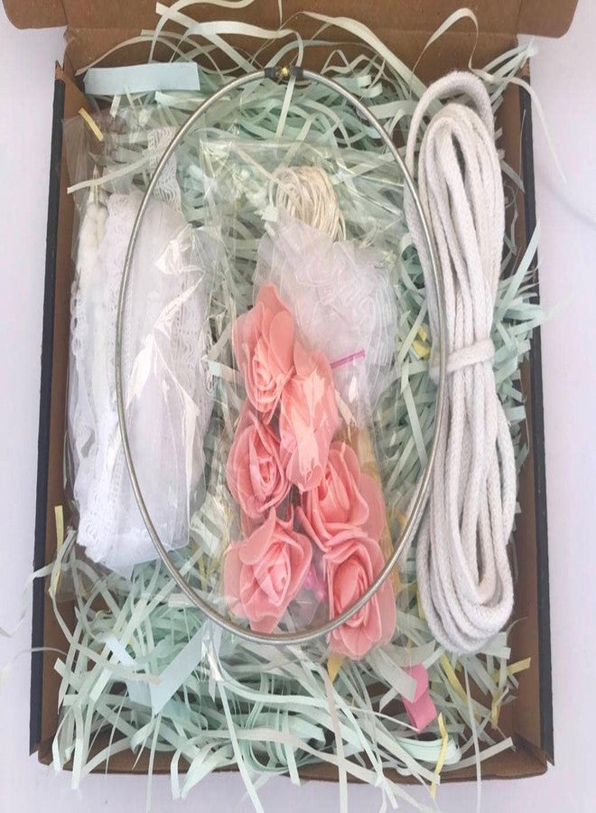 The brown box DIY Dream Catcher Making Kit for Kids & Adults | Complete Art & Craft Set with Ribbons, Beads & Flowers | Screen-Free Creative Hobby | Birthday & Christmas Gift, Return Gift - Image 3